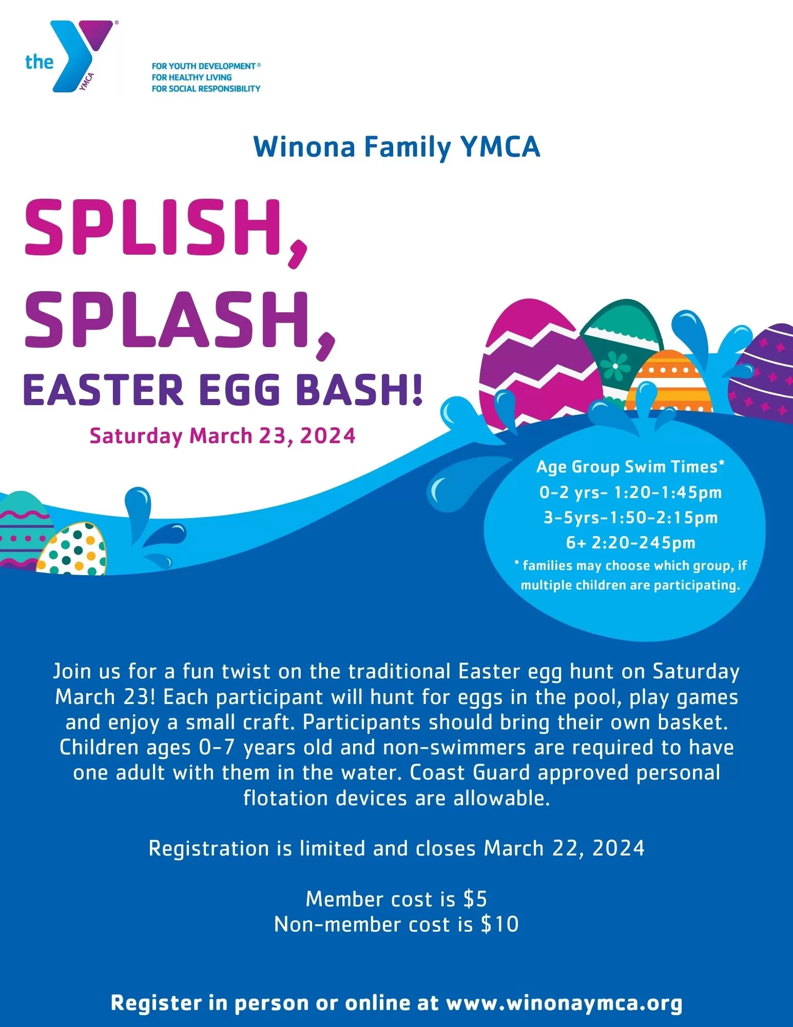 easter egg hunt in pool